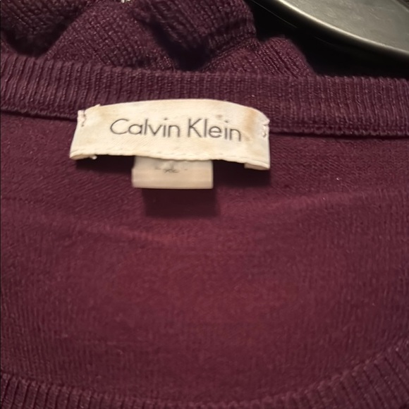 Elegant Burgundy Long Sleeve (with ruffles) Sweater Dress - Picture 4 of 4